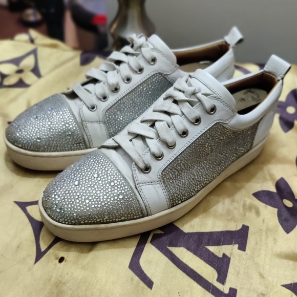 Christian Louboutin Other - Christian Louboutin louis junior strass sneakers